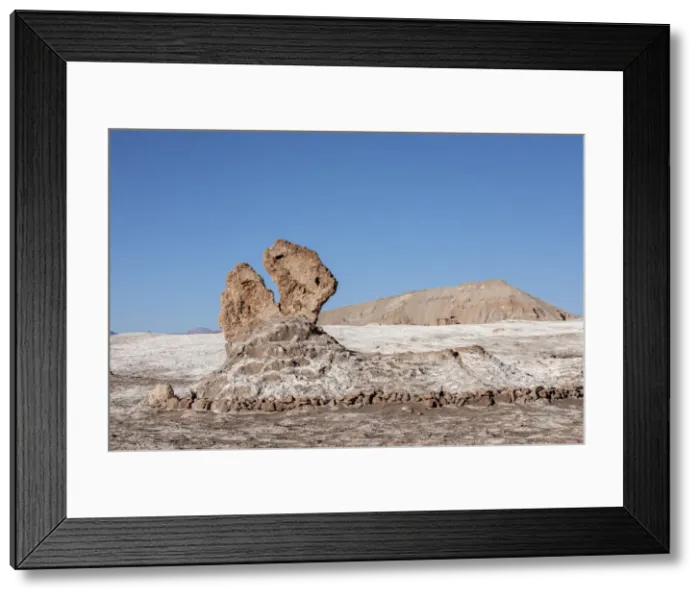 Framed Print : The stone formation Tres Marias, Valle de le Luna, Los Flamencos National Reserve