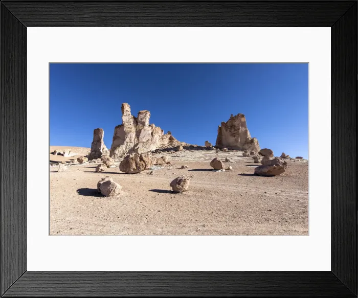 Framed Print : Stone formations at Salar de Tara y Aguas Calientes I, Los Flamencos National Reserve Framed Print : Stone formations at Salar de Tara y Aguas Calientes I, Los Flamencos National Reserve