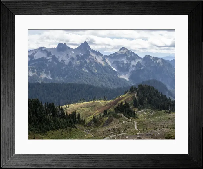 Framed Print : Views from the Skyline Trail of Mount Rainier National Park, Washington State Framed Print : Views from the Skyline Trail of Mount Rainier National Park, Washington State