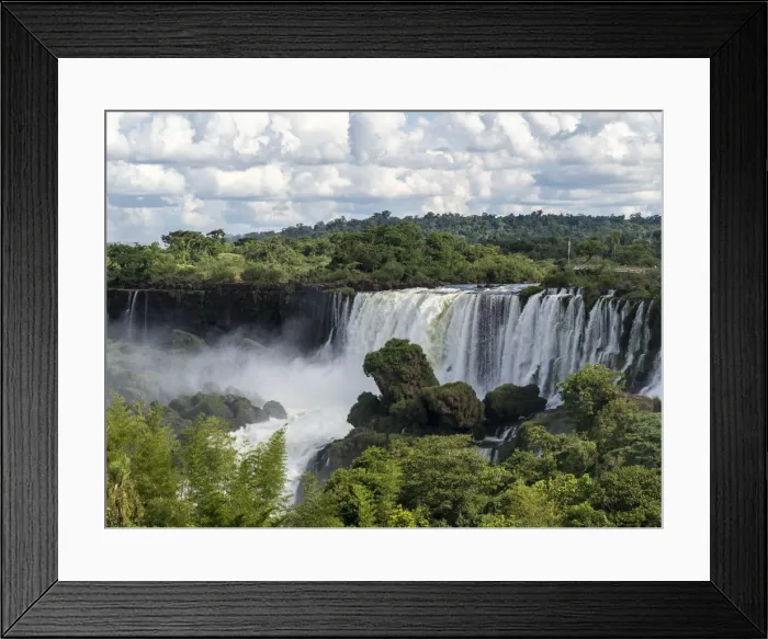 Framed Print : View of Iguacu Falls taken from the upper circuit boardwalk, UNESCO World Heritage Site Framed Print : View of Iguacu Falls taken from the upper circuit boardwalk, UNESCO World Heritage Site