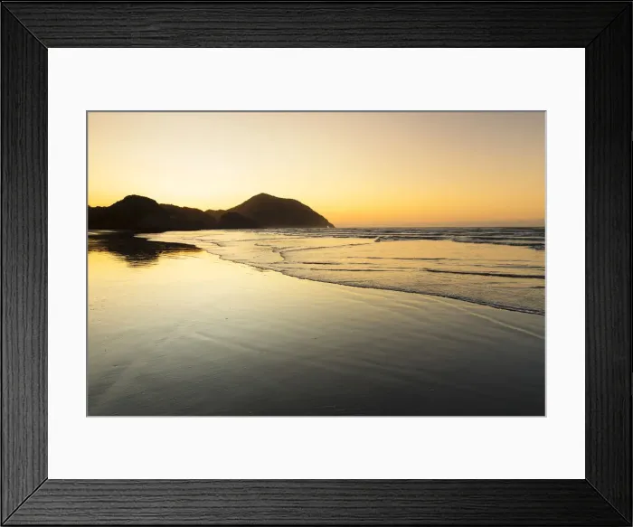 Framed Print : Wharariki Beach at sunset, Golden Bay, Tasman, South Island, New Zealand, Pacific Framed Print : Wharariki Beach at sunset, Golden Bay, Tasman, South Island, New Zealand, Pacific