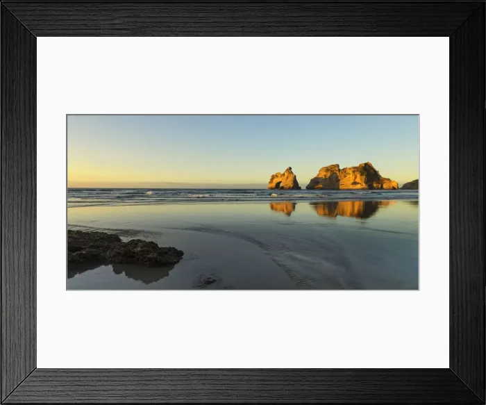 Framed Print : Wharariki Beach at sunset, Golden Bay, Tasman, South Island, New Zealand, Pacific Framed Print : Wharariki Beach at sunset, Golden Bay, Tasman, South Island, New Zealand, Pacific