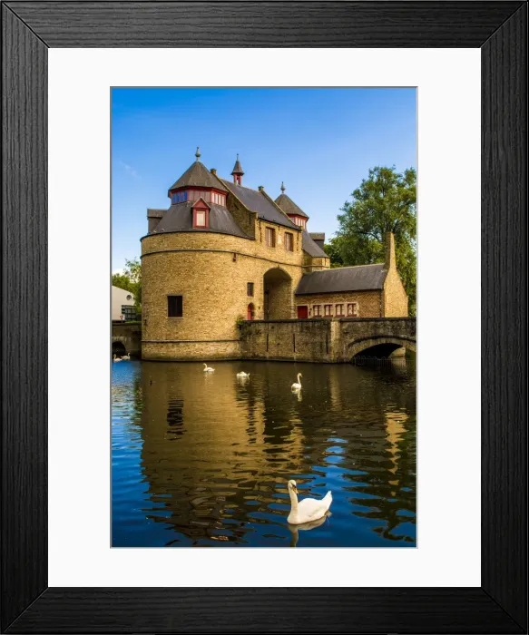 Framed Print : Ezelpoort (Donkeys Gate), fortified gate, Bruges, West Flanders, Belgium, Europe Framed Print : Ezelpoort (Donkeys Gate), fortified gate, Bruges, West Flanders, Belgium, Europe