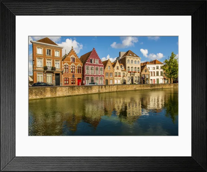 Framed Print : Canal scene, Bruges, West Flanders, Belgium, Europe Framed Print : Canal scene, Bruges, West Flanders, Belgium, Europe