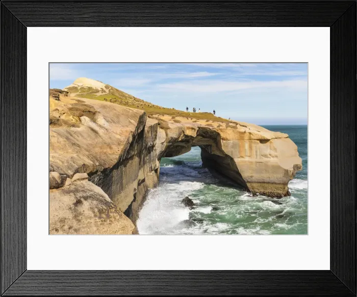 Framed Print : Rock formation at Tunnel Beach, Dunedin, Otago, South Island, New Zealand, Pacific Framed Print : Rock formation at Tunnel Beach, Dunedin, Otago, South Island, New Zealand, Pacific