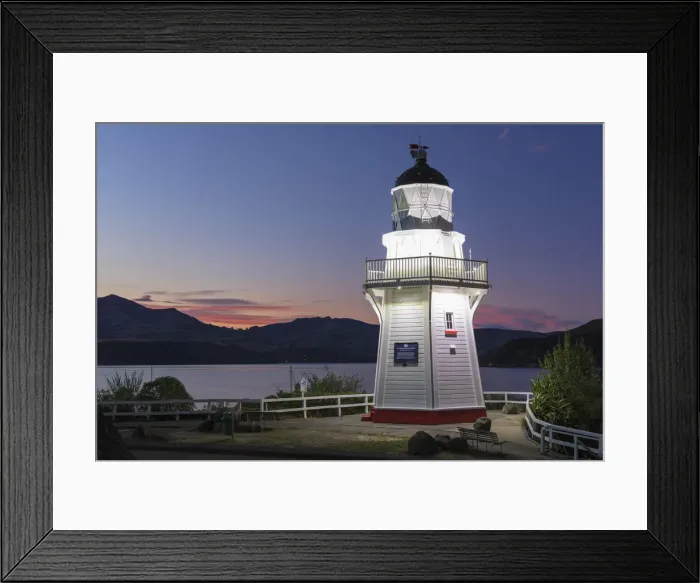 Framed Print : Lighthouse in the Bay of Akaroa, Banks Peninsula, Canterbury, South Island, New Zealand Framed Print : Lighthouse in the Bay of Akaroa, Banks Peninsula, Canterbury, South Island, New Zealand