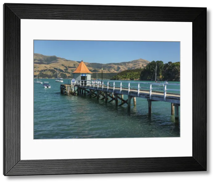 Framed Print : Dalys Wharf, historic jetty, Akaroa Harbour, Banks Peninsula, Canterbury Framed Print : Dalys Wharf, historic jetty, Akaroa Harbour, Banks Peninsula, Canterbury