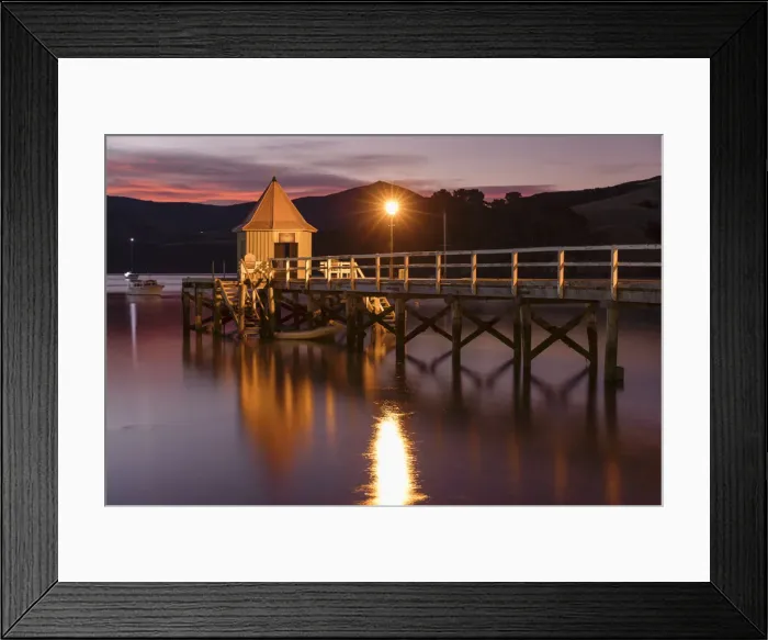 Framed Print : Dalys Wharf, historic jetty, Akaroa Harbour, Banks Peninsula, Canterbury Framed Print : Dalys Wharf, historic jetty, Akaroa Harbour, Banks Peninsula, Canterbury