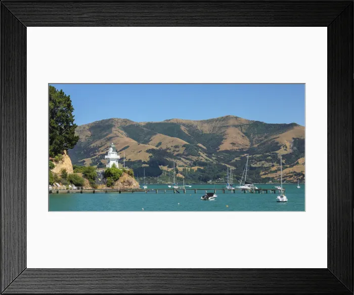 Framed Print : Lighthouse in the Bay of Akaroa, Banks Peninsula, Canterbury, South Island, New Zealand Framed Print : Lighthouse in the Bay of Akaroa, Banks Peninsula, Canterbury, South Island, New Zealand