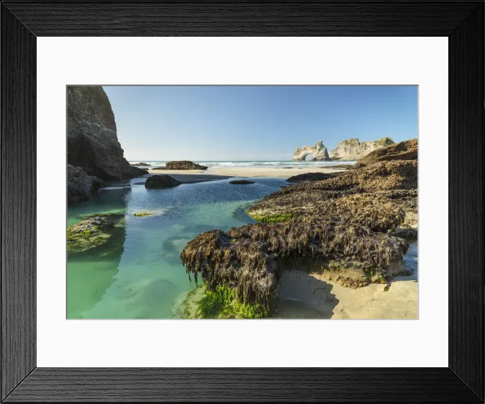 Framed Print : Wharariki Beach, Golden Bay, Tasman, South Island, New Zealand, Pacific