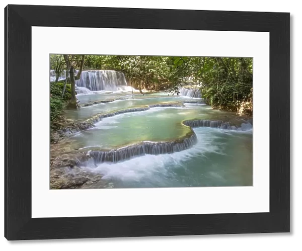 Kuang Si falls near Luang Prabang, Laos, Indochina, Southeast Asia, Asia
