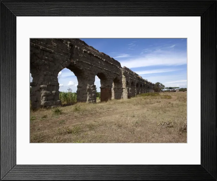 Framed Print : Acqua Claudia (Claudia Aqueduct), built by Caligola in 38 BC Framed Print : Acqua Claudia (Claudia Aqueduct), built by Caligola in 38 BC
