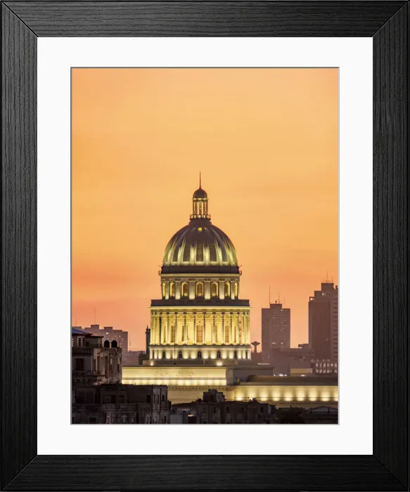 Framed Print : El Capitolio at sunset, Havana, La Habana Province, Cuba, West Indies, Central America Framed Print : El Capitolio at sunset, Havana, La Habana Province, Cuba, West Indies, Central America