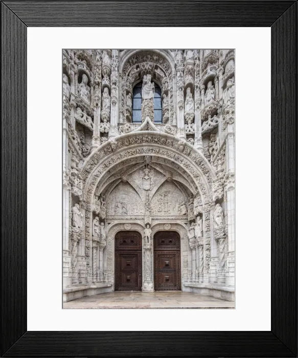 Framed Print : Decorated Manueline Gothic doorway to the Mosteiro dos Jeronimos (Hieronymites Monastery) Framed Print : Decorated Manueline Gothic doorway to the Mosteiro dos Jeronimos (Hieronymites Monastery)