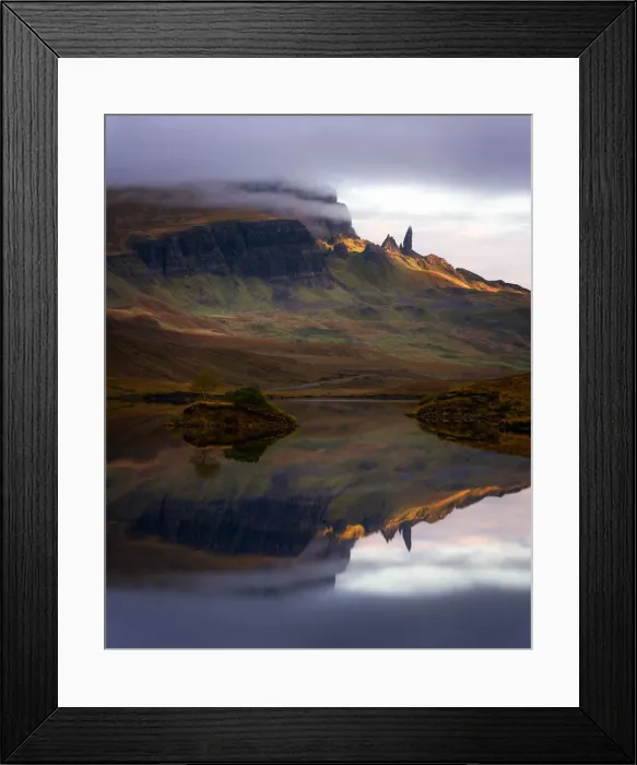 Framed Print : Loch Fada and the Old Man of Storr, Isle of Skye, Inner Hebrides, Scotland Framed Print : Loch Fada and the Old Man of Storr, Isle of Skye, Inner Hebrides, Scotland