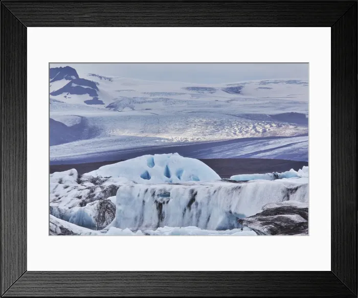 Framed Print : A retreating glacier, pouring down from the Vatnajokull icecap Framed Print : A retreating glacier, pouring down from the Vatnajokull icecap