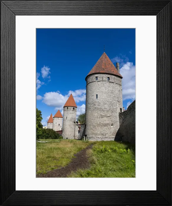 Framed Print : City walls of the Old Town of Tallinn, UNESCO World Heritage Site, Estonia, Europe Framed Print : City walls of the Old Town of Tallinn, UNESCO World Heritage Site, Estonia, Europe