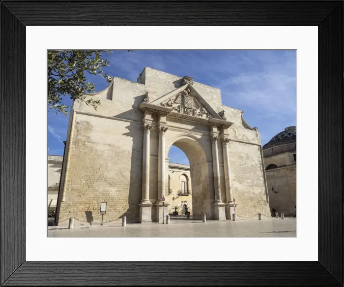 Framed Print : Porta Napoli, Lecce, Puglia, Italy, Europe Framed Print : Porta Napoli, Lecce, Puglia, Italy, Europe