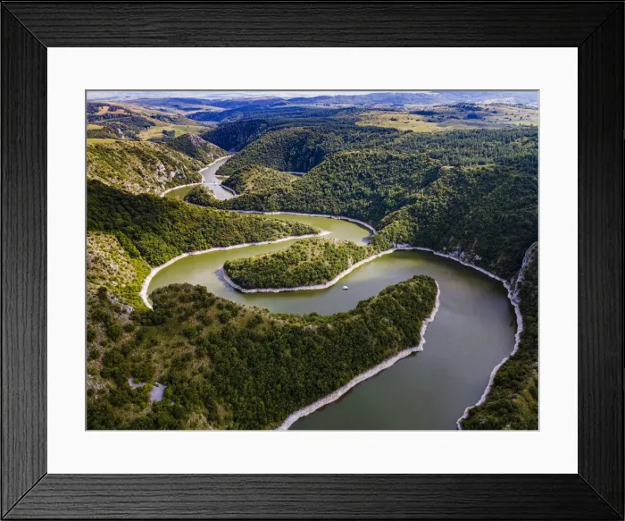 Framed Print : Uvac River meandering through the mountains, Uvac Special Nature Reserve, Serbia, Europe Framed Print : Uvac River meandering through the mountains, Uvac Special Nature Reserve, Serbia, Europe