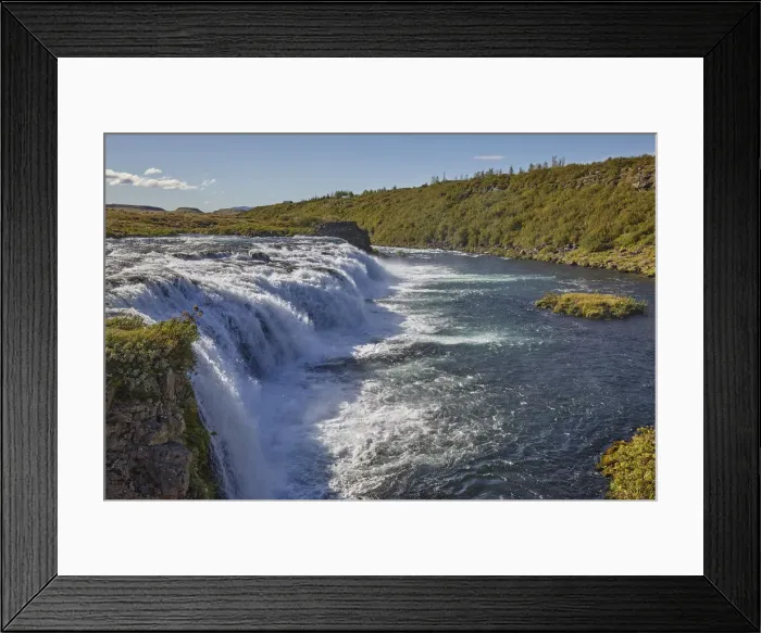 Framed Print : A foaming waterfall, Faxifoss Falls, near Geysir, southwest Iceland, Polar Regions Framed Print : A foaming waterfall, Faxifoss Falls, near Geysir, southwest Iceland, Polar Regions