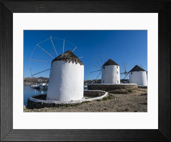 Framed Print : The Windmills (Kato Milli), Horta, Mykonos, Cyclades, Greek Islands, Greece, Europe Framed Print : The Windmills (Kato Milli), Horta, Mykonos, Cyclades, Greek Islands, Greece, Europe
