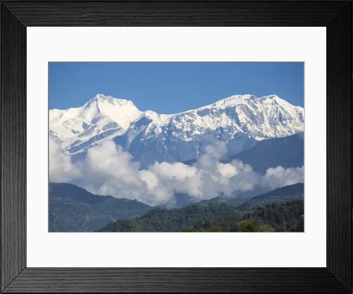 Framed Print : View of Himalayas, Pokara, Nepal, Asia Framed Print : View of Himalayas, Pokara, Nepal, Asia