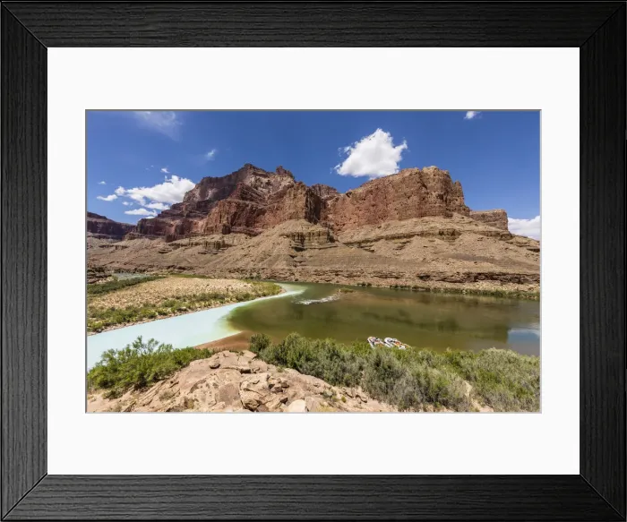 Framed Print : Confluence of the Little Colorado and Colorado Rivers, Grand Canyon National Park Framed Print : Confluence of the Little Colorado and Colorado Rivers, Grand Canyon National Park