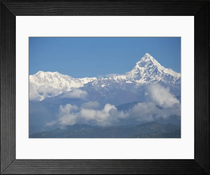 Framed Print : View of Machupuchara, Himalayas, Pokara, Nepal, Asia Framed Print : View of Machupuchara, Himalayas, Pokara, Nepal, Asia