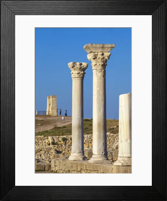 Framed Print : Ancient City of Khersoness, Ruins of ancient theatre, Sevastopol, Crimea, Ukraine, Europe Framed Print : Ancient City of Khersoness, Ruins of ancient theatre, Sevastopol, Crimea, Ukraine, Europe