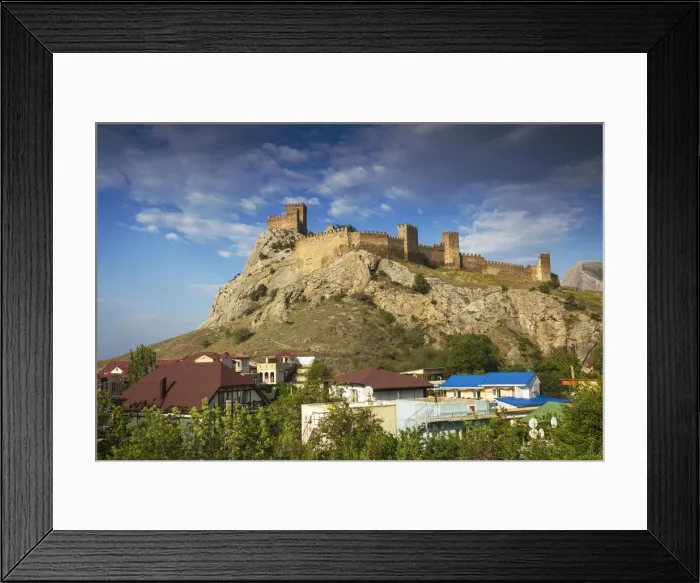 Framed Print : Genoese fortress, Sudak, Crimea, Ukraine, Europe Framed Print : Genoese fortress, Sudak, Crimea, Ukraine, Europe