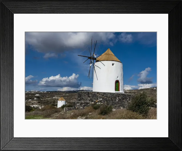 Framed Print : Windmill above Emporio, Santorini, Cyclades, Greek Islands, Greece, Europe Framed Print : Windmill above Emporio, Santorini, Cyclades, Greek Islands, Greece, Europe
