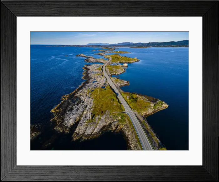 Framed Print : Aerial of the Atlantic Ocean Road, More og Romsdal county, Norway, Scandinavia, Europe Framed Print : Aerial of the Atlantic Ocean Road, More og Romsdal county, Norway, Scandinavia, Europe