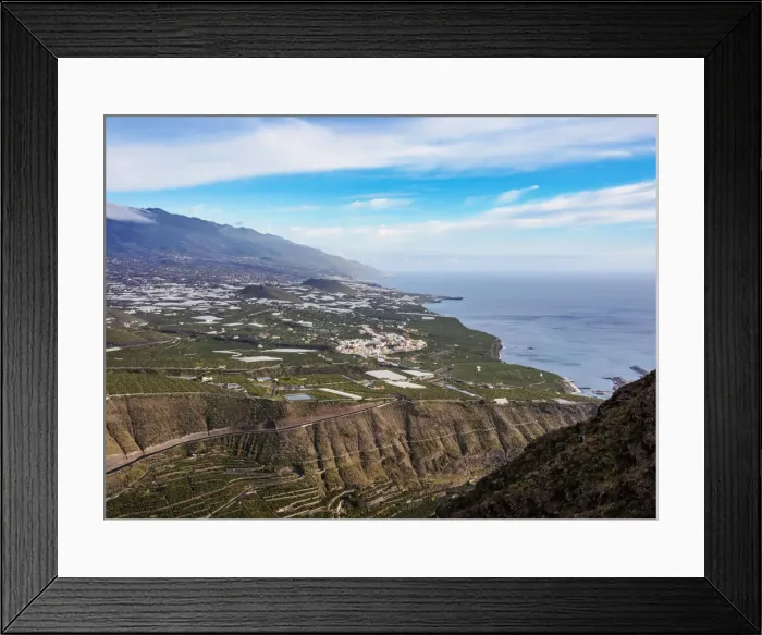 Framed Print : View towards Tazacorte from Mirador del Time, La Palma, Canary Islands, Spain, Atlantic Framed Print : View towards Tazacorte from Mirador del Time, La Palma, Canary Islands, Spain, Atlantic