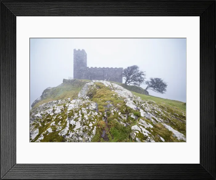 Framed Print : Brent Tor church in early morning fog, North Brentor, Dartmoor National Park, Devon Framed Print : Brent Tor church in early morning fog, North Brentor, Dartmoor National Park, Devon
