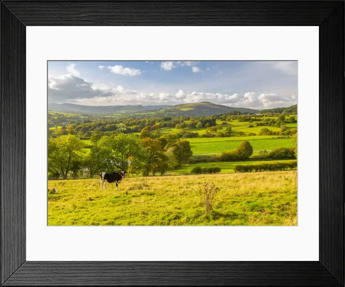 Framed Print : View of Hope Valley and countryside autumnal colours, Derbyshire Peak District Framed Print : View of Hope Valley and countryside autumnal colours, Derbyshire Peak District