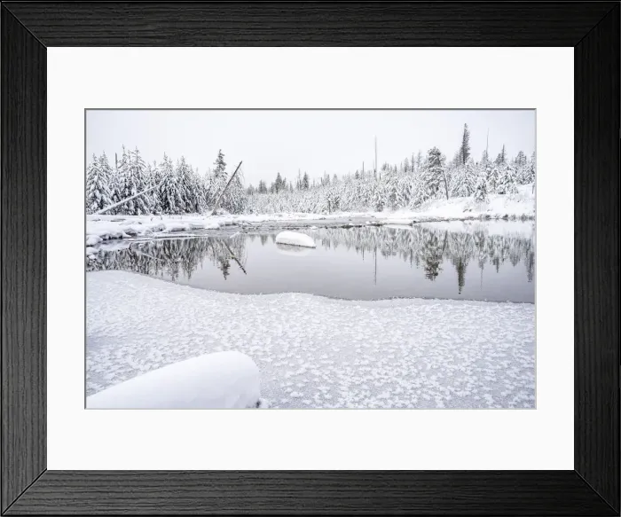 Framed Print : Snowscape reflected in pond, Grand Teton National Park, Wyoming, United States of America Framed Print : Snowscape reflected in pond, Grand Teton National Park, Wyoming, United States of America