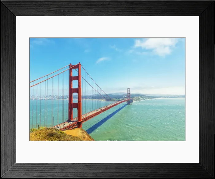 Framed Print : View of Golden Gate Bridge, San Francisco, California, United States of America Framed Print : View of Golden Gate Bridge, San Francisco, California, United States of America