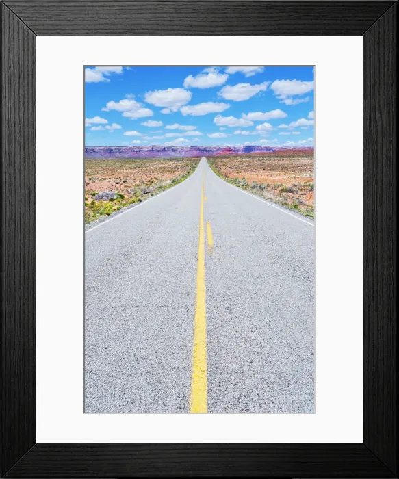 Framed Print : Highway, Utah, United States of America, North America Framed Print : Highway, Utah, United States of America, North America