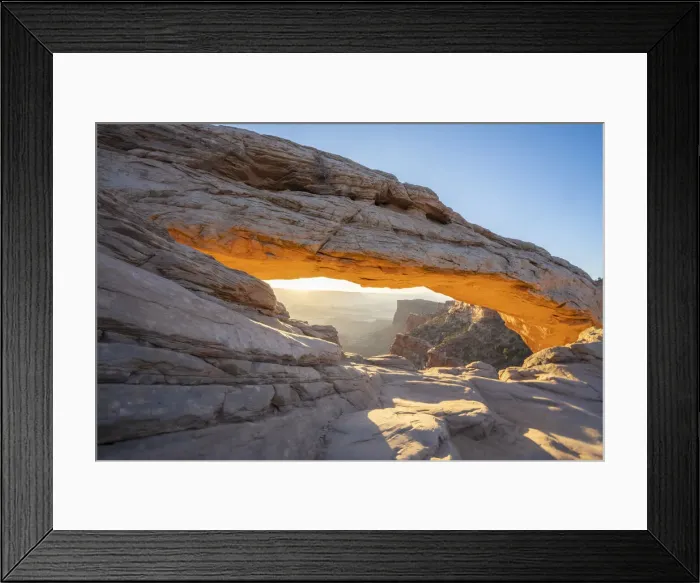 Framed Print : Glowing arch at Mesa Arch, Canyonlands National Park, Utah, United States of America Framed Print : Glowing arch at Mesa Arch, Canyonlands National Park, Utah, United States of America