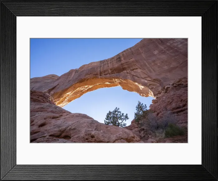Framed Print : View through Windows Arch, Arches National Park, Utah, United States of America Framed Print : View through Windows Arch, Arches National Park, Utah, United States of America