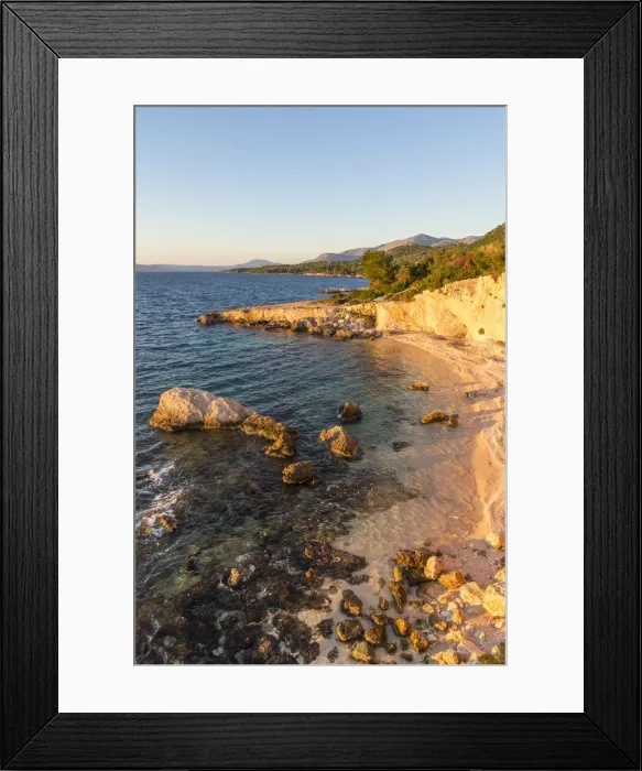 Framed Print : Secluded beach near Argostoli, Kefalonia, Ionian Islands, Greek Islands, Greece, Europe Framed Print : Secluded beach near Argostoli, Kefalonia, Ionian Islands, Greek Islands, Greece, Europe