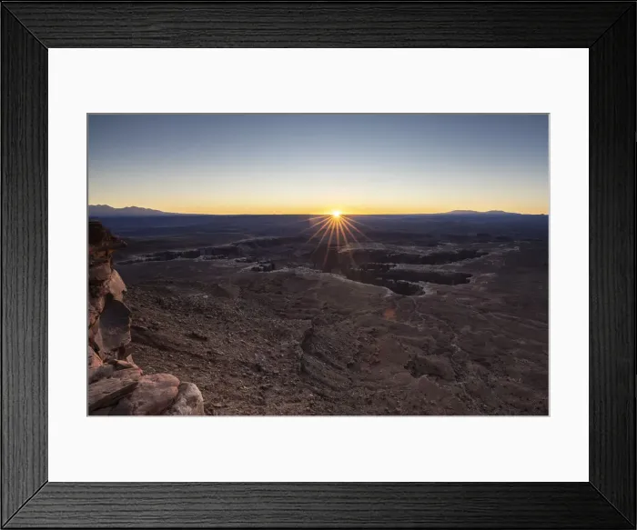 Framed Print : Sunrise at Grand View Point, Canyonlands National Park, Utah, United States of America Framed Print : Sunrise at Grand View Point, Canyonlands National Park, Utah, United States of America