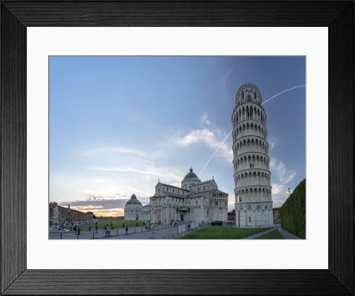 Framed Print : The world famous Piazza dei Miracoli with the Baptistery
