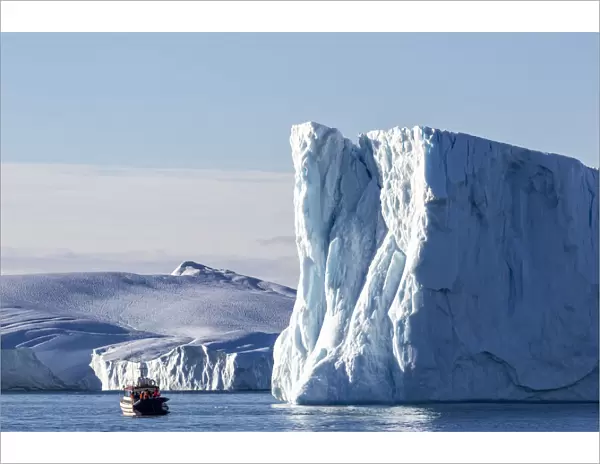 Tours amongst icebergs calved from the Jakobshavn Isbrae glacier