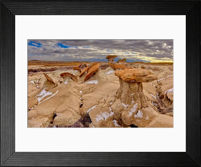 Framed Print : Sand Castle formations on the edge of the Red Basin in Petrified Forest National Park Framed Print : Sand Castle formations on the edge of the Red Basin in Petrified Forest National Park
