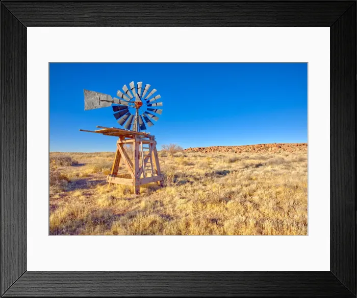 Framed Print : An old windmill marking the boundary of the Devils Playground in Petrified Forest Framed Print : An old windmill marking the boundary of the Devils Playground in Petrified Forest