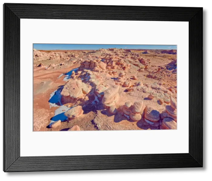 Framed Print : A section of Petrified Forest National Park called Angel Garden