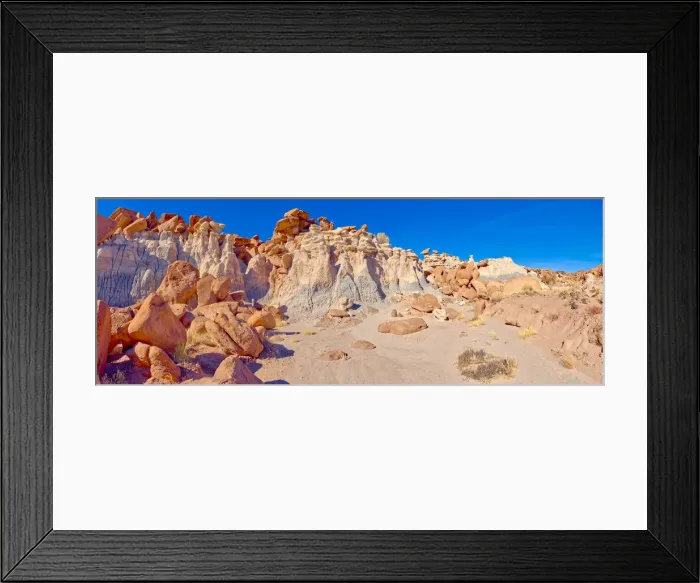 Framed Print : A ridge in the Devils Playground of crumbling hoodoos that resemble Goblins Framed Print : A ridge in the Devils Playground of crumbling hoodoos that resemble Goblins