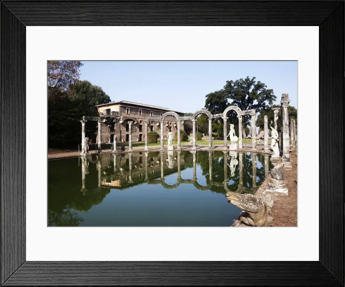 Framed Print : The Crocodile in the Canopus pool, Villa Adriana (Hadrians Villa) Framed Print : The Crocodile in the Canopus pool, Villa Adriana (Hadrians Villa)