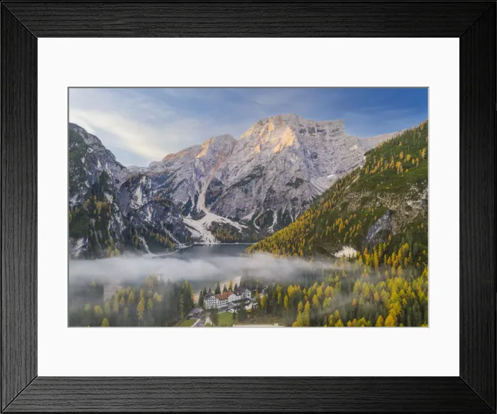 Framed Print : Lago di Braies in the Italian Dolomites, Trento-Alto Adige, Italy, Europe Framed Print : Lago di Braies in the Italian Dolomites, Trento-Alto Adige, Italy, Europe
